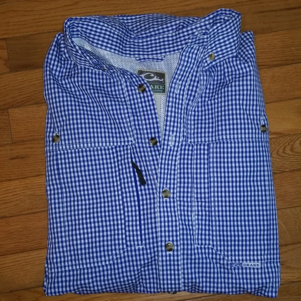 Drake Waterfowl Mens Ventilated Fishing Shirt